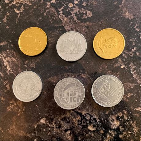 Mardi Gras Doubloons Commemorative Tokens - Mardi Gras Krewe Themes