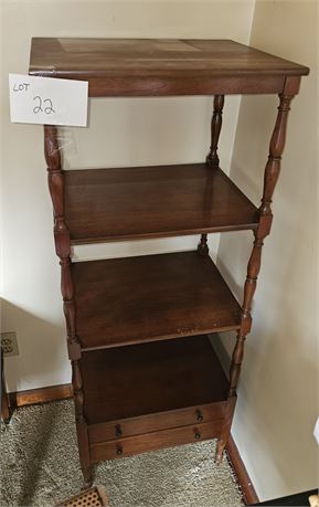 Vintage Wood Display Shelf