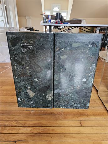 Set of Marble Plant Stands