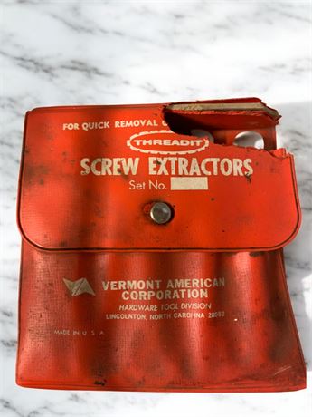 Threadit Screw Extractor Set - Vermont American Corporation