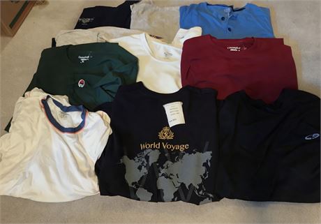 Mens Tee Shirt Lot - Sizes L, XL Champion, Croft & Borrow, Fruit of the Loom