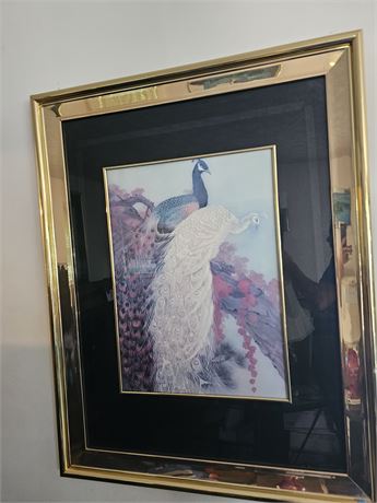 Large Peacock Art Print