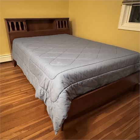 Mid-Century Modern Double/Full Bed (Mattress/Boxspring Optional)