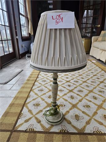 Sage & Cream Color Candlestick Lamp