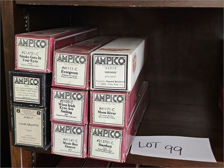 Player Piano Rolls : QRS/Mastertouch/Ampico & More - Mixed Style Music - 9 ROLLS