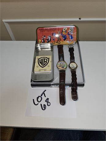 WB 1991 Road Runner Watch & WB Fossil Sylvester Wrist Watch