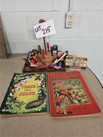 Mixed Vintage Toy Lot:Tootsie Toys/Jax/1930's Library of Games & More