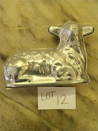 Two Piece Easter Lamb Chocolate Mold