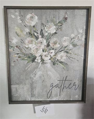 Floral "Gather" Art Print