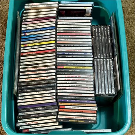 CD Lot - Big Band, Swing, and MORE in Tote w/ Lid