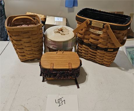 Longaberger Basket- Size, Style & Year Vary