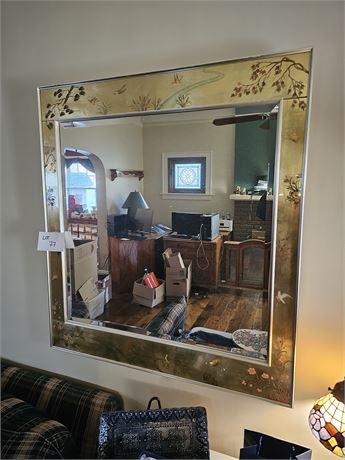 Large Leaf Trim Wall Mirror