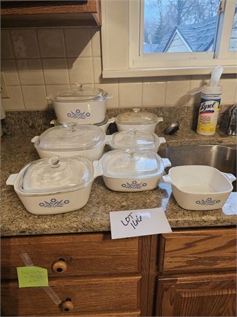 Vintage Corningware - Blue Cornflower - Different Sizes with Lids