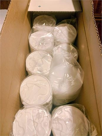 Bulk Box Monogram Cleaning Disposables Plastic Cup Lids #740160