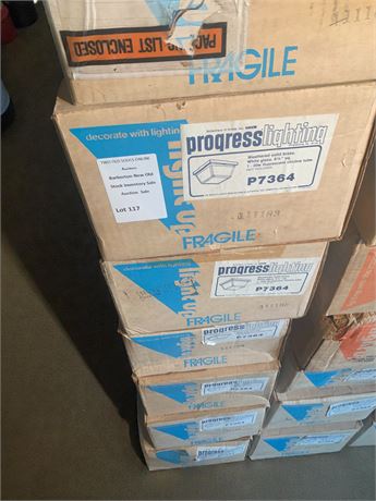 Progress Lighting Fixture P7364 Weathered Solid Brass - Total Of 15