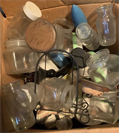 Vintage/Antique Glass Jar & Bottle Lot
