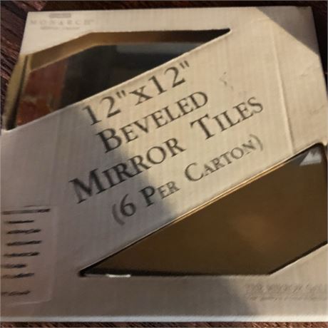 Monarch 12" x 12" Beveled Mirror Tiles (1 Box) & Candle Warmer