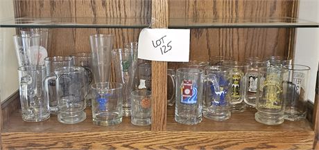 Mixed Beer Mugs Sizes, Theme & Maker Vary