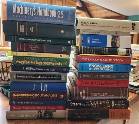 Large Engineering Book Lot