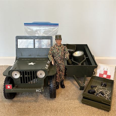 1960's G.I. Joe Jeep 7000 with Trailer and MORE!