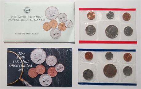 1989 Uncirculated Coin Set