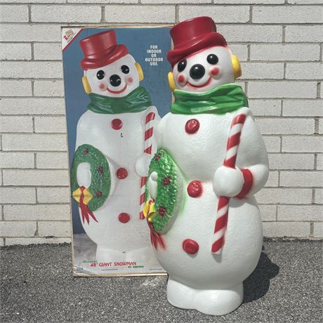 Empire Illuminated 48” Giant Snowman Blow Mold