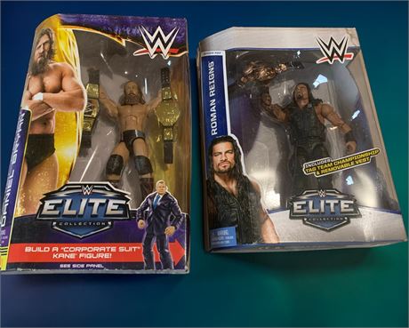 Mattel WWE Elite Collect WrestleMania 30 Daniel Bryan & Series #33 Roman Reigns
