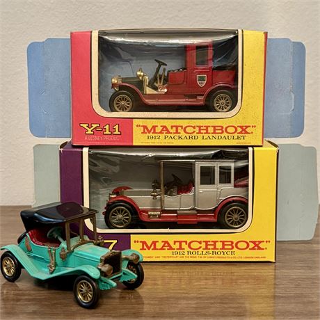 Lesney Matchbox Models of Yesteryear Lot of 3 (Two w/ boxes)