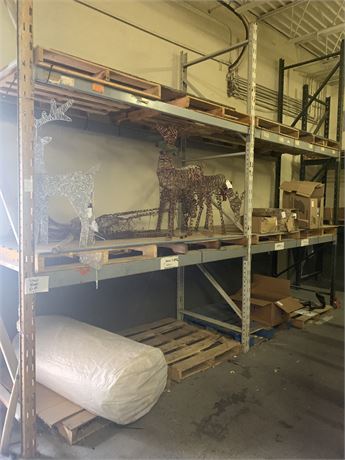 Metal Pallet Shelving - 2 Sections