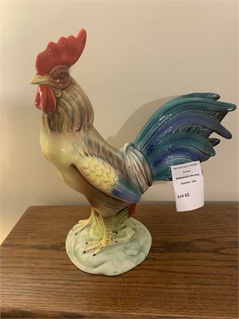 Hand-Painted Ceramic Rooster Figurine