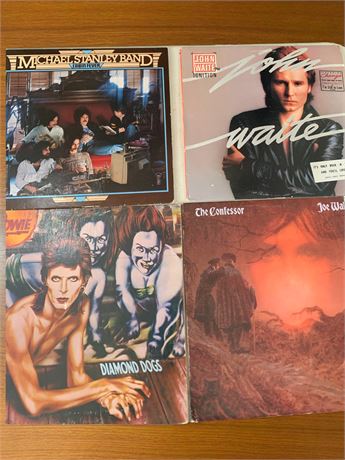 Vinyl Record Albums - Michael Stanley Band, John Waite, David Bowie, Joe Walsh