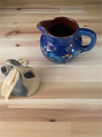 Miniature Native American Cherokee Pueblo Wedding Jar Signed By Artist