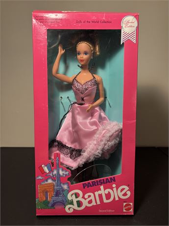 1990 Dolls of the World Parisian Barbie, 2nd Edition - Open Box/Doll Loose