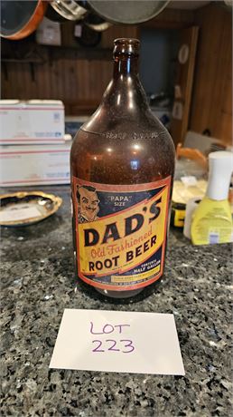 Vintage Dad's Rootbeer Half Gallon "Papa SIze" Rootbeer Bottle