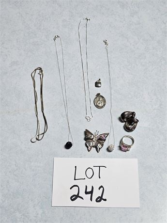 Mixed Sterling Jewlery Total Weight 1.093 OZT