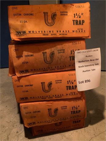 Wolverine Brass Works 1-1/2 Inch P-Trap Hardware Lot (9 Individual Boxes)
