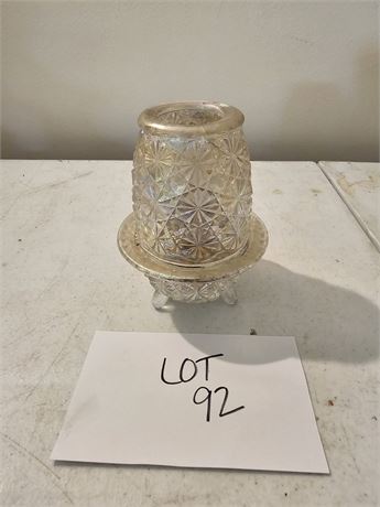 Fenton Iridized Fairy Lamp