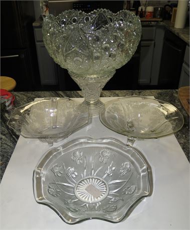 Crystal Punch Bowl, Crystal Bowls