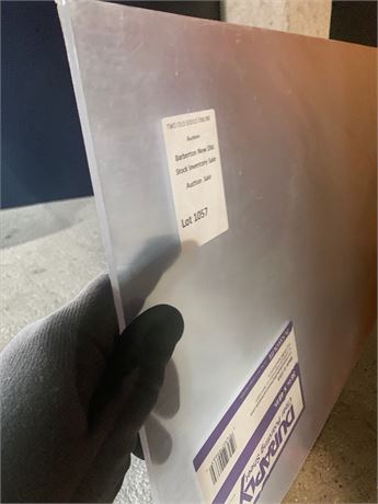 Plaskolite DURAPLY Shatter Resistant Clear Plastic Boarding Sheet Lot
