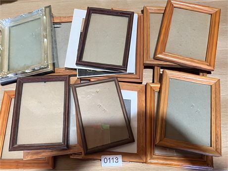 Wood Photo Frame/Document Framing Lot of 17