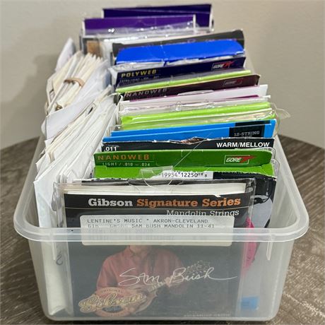 Large Lot - Mostly New/Unused Guitar Strings