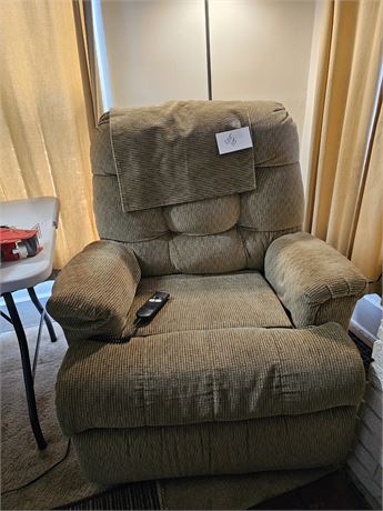 Over Stuffed Brown Lift Chair