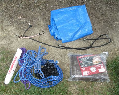 Tarps, Bungee Cords, Rope