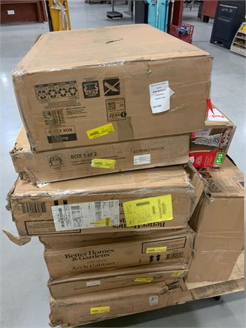 SEE VIDEO - Pallet of Misc Boxed Furniture