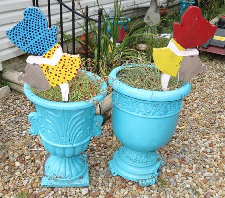 Turquoise Planters