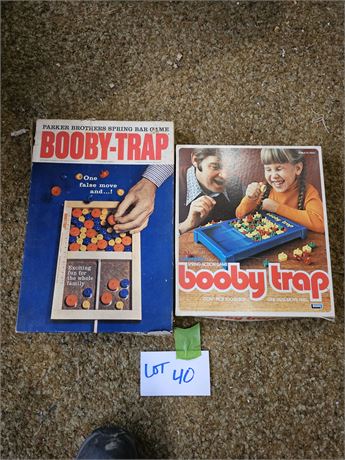 Vintage Board Games: Booby Trap No#60 1965 & 1975
