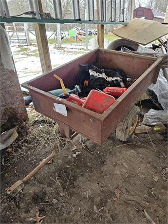 Yard Cart with Gas Cans & More