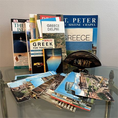 Grecian Travel Maps, Guidebooks and Souvenir Bundle