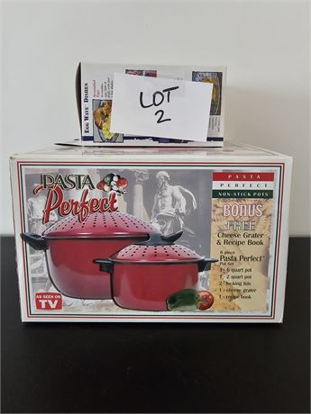 Pasta Perfect Pans & EggWave New In Box