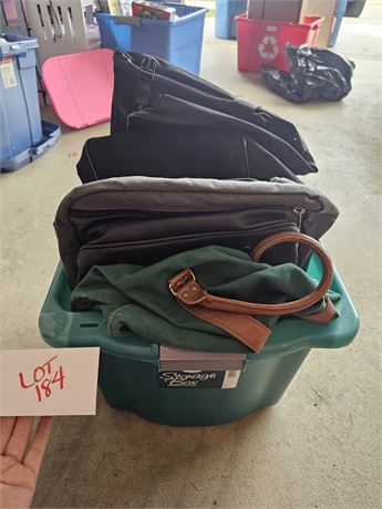 Tote Of Mixed Carry On Bags
